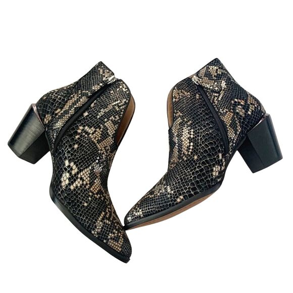 Linea Paolo Westly Bootie 10 Black Silver NEW - Picture 3 of 9